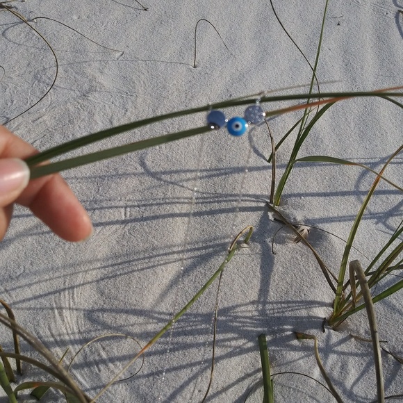 Turkish blue eye necklace. Sterling Silver 925 - Picture 6 of 6